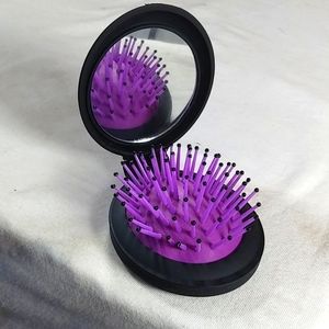 Fab and fun versatile fold up travel brush mirror